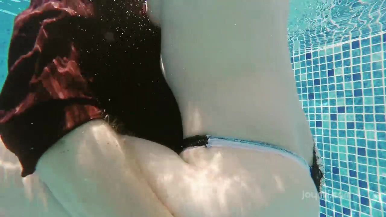Gorgeous Izzy gets her tight blond pussy fucked by the pool