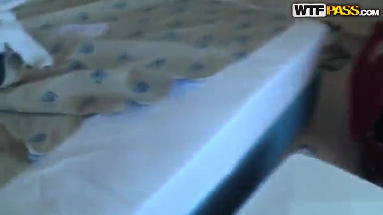 Petite babe and her best friend decided to make a porn video, just for fun