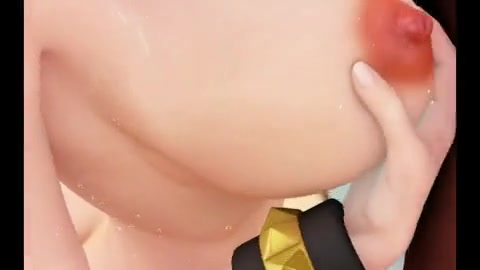 Free HD Animated girl with big milk jugs and deep throat is sucking a big,  black meat stick Porn Video