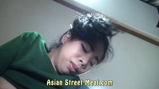 Slender Asian brunette is often having anal sex and getting fresh cum on her face
