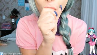 JOI PLAYING WITH BULMA COSPLAY JERK OFF INSTRUCTION ORGASM HITACHI