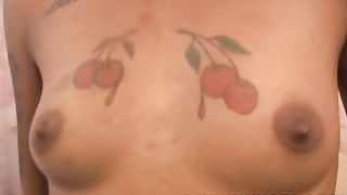 Black girl decided to make a porn video in a private studio, because she needed money