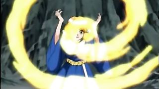 Hentai threesome with cute princesses and monsters with massive hentai cocks
