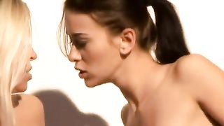 Adorable chick joined her friends in a threesome and had a lot of fun with them