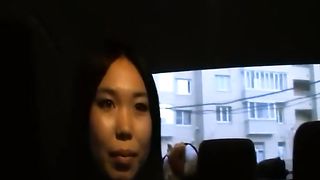 Asian chick was picked up and fucked in front of the camera, because she asked for it