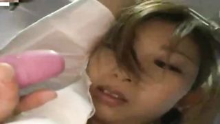 Asian babe is being molested by a stranger in the bus, on her way to school