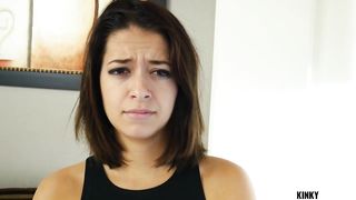 Naughty babe is getting fucked from the back, to learn her lesson for the day