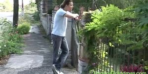 Meaty Grandma Fucked by a Stud