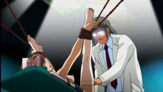 Tied up anime nurse fucked and facialized