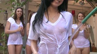 Coed roommates love cocksucking contest