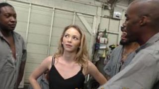 Fucked blonde sucks bbc