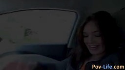 Teen jizzed by bbc in pov