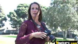 Her boobs bounce so good when she rides him that he just wants to capture her moans on camera