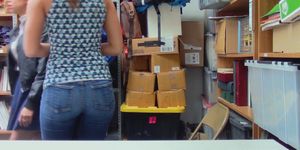 Officer hold and fucked mature pussy in the office