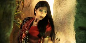 Arousing And Seductive Sex Ritual Was Dance By A Brunette