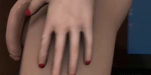 Hot 3D Elizabeth gets futanari cock in her cunt