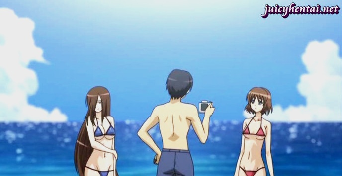 Horny hentai babes loving hard dick