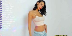 Sexy Brunette Shows Off Her Big Bazookas