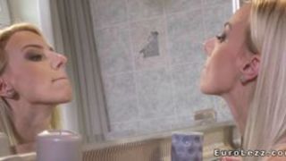 Hot German and big tits blonde Czech lesbians