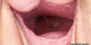 Peculiar czech kitten opens up her juicy slit to the strange