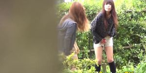 Japanese worker babe pees pants