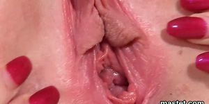 Wacky czech teen spreads her tight cunt to the extreme