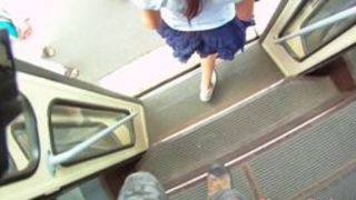 European teen POV fucked in public