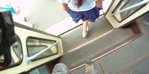 European teen POV fucked in public