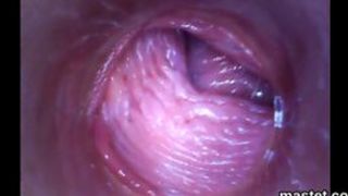 Spicy czech cutie gapes her narrow cunt to the unusual