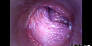 Spicy czech cutie gapes her narrow cunt to the unusual
