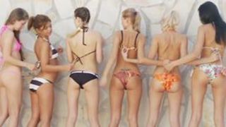 Young women exhibiting themselves naked