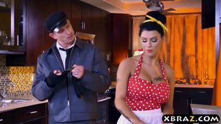 Busty maid Peta Jensen fucked hard