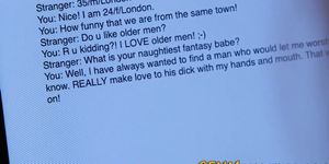 Amateur cfnm blonde sucks