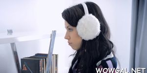 Sexy brunette teenie erica gets annihilated