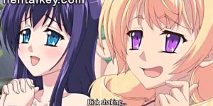 HENTAIKEY - Singing Idols grab thier balls and fuck in crowd