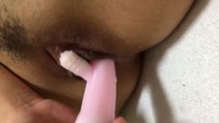 Japanese cutie met on Milfsexdating Net masturbating her wet and tight pussy