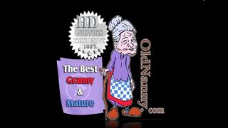 OLD NANNY - Granny helps young with masturbation