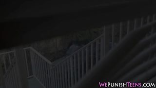Teen slave fucked tied up