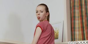 Exquisite blonde russian perfection gloria is doing things