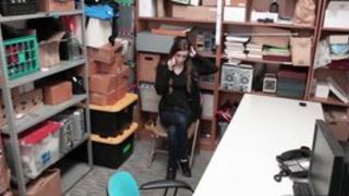 Shoplyfter Tali Dova goes down on her knees and swallow the whole slab