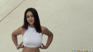Latina beauty getting analized