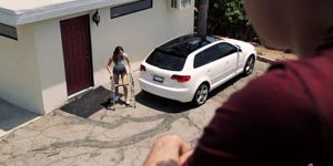 Teen with a walker gets a lot of help from a neighbor