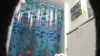 Hot ass aunt spied on in bathroom