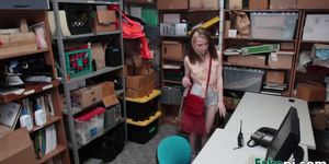 Sexy thief blowing monster dick