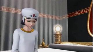Animated cheerleader enjoys cunt licking