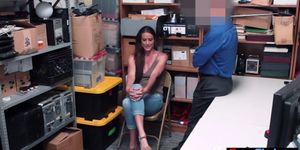 Hot brunette MILF thief fucked her way out of trouble