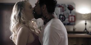 Lily Rader rides a huge hard cock like crazy cowgirl