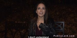 Spanish cheater banging in public