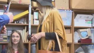 Grandmother and suspects took turns sucking cock