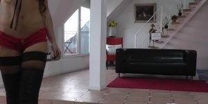 Gorgeous teen sixtynined by old man